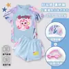 Traje de baño maravilloso y lindo para niñas, traje de baño de dos piezas para niñas, estilo nuevo para niños pequeños y medianos, traje de baño de secado rápido con protección solar para la playa