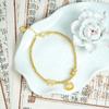 Pulsera Espiral Popular para Mujer, Joyería Auspiciosa de Aleación de Cobre que No se Desvanece Fácilmente, Pulsera de Oro de Arena Vietnamita con Trébol de Cuatro Hojas Método Antiguo
