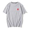 Camiseta de manga corta Zijun para estudiantes hombres y mujeres, ropa periférica de anime, verano, cuello redondo ancho