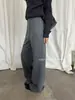 T-PLATFORM Guangzhou Shisanhang 2026 Inverno Emagrecimento Não Gruda Cordão Casual Calça Flare Feminina 26256