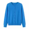 Série Luxo 100% Lã Merino Australiana Fio de Alta Qualidade Cardigan Suéter Tricotado Puyuan