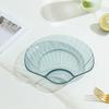Prato de Armazenamento de Frutas Secas de Luxo Leve Bar KTV Transparente Dividido Placa Dupla Horas Fritas Prato de Batatas Fritas Prato de Ossos para Cuspir