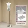 Suporte de Exibição de Manequim Original de Corpo Plano para Loja de Roupas Femininas, Manequins de Meio Corpo Feminino para Vitrine de Loja de Roupas