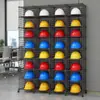 Prateleira Suporte para Capacete Prateleira de Colocação para Colocação de Capacete Prateleira Multifuncional Móvel para Canteiro de Obras Prateleira de Armazenamento Armário de Armazenamento