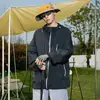 Transmisión en vivo para parejas de ropa de protección solar verano upf50 ligera transpirable protección UV ropa de protección solar abrigo de hombre