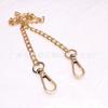 Cadena para Bolso 8mm de Ancho Dorada Cadena para Correa de Bolso Accesorios de Herrajes para Equipaje 2.0Nk Cadena Plana de Hierro con Hebilla de Placa de Tres Puntos Transfronterizo