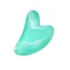 Gua Sha em Forma de Coração de Cera de Abelha de Resina Salão de Beleza Facial Conjunto de Folhas de Gua Sha Não de Jade para Massagem Corporal Completa