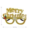 Óculos de Festa de Natal Mais Vendidos em Estoque de Fábrica Transfronteiriços, Adereços Decorativos em Formato de Papai Noel, Boneco de Neve e Árvore de Natal