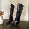 Botas de Tacón Alto Stiletto Puntiagudas Estilo Otoño Nuevo 2025, Aspecto Adelgazante, Moda Francesa, Sexy y Hermosas, Dos Usos Largo y Corto para Mujer
