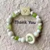 Venta Directa de Fábrica~ Pulsera de Cerámica de Jingdezhen Linda de Dibujos Animados Gato Galleta Nicho Versátil Estudiante Mejor Amigo Al por Mayor