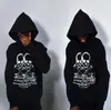 Estilo Urbano Americano Estilo Hip-Hop Costa Oeste High Street Ropa Sencilla Sudadera con Capucha Estampada Holgada de Moda para Hombre y Mujer