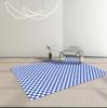 Alfombra de tablero de ajedrez para dormitorio, sala de estar, estilo sencillo, habitación de niña, mesita de noche, mesa de centro, sofá, alfombra de piso a cuadros de celebridades de Internet
