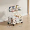 Estante de Almacenamiento para Escritorio de Snacks Sala de Estar Mesa de Comedor Encimera Estante de Almacenamiento en Capas Aparador Organizador de Mesa para Encimera Portavasos