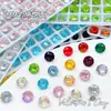 6mm Color Caramelo Flash Shiyue Cara Fondo Puntiagudo Diamante Joyería para Uñas Arte de Uñas Popular Súper Flash Usable Diamante al Por Mayor