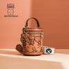 Bolsa Transversal Estilo Balde Vintage com Textura Única da Fábrica Original em Beibao