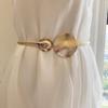 Cinto Decorativo para Vestido, Corrente de Cintura de Metal da Moda, Cinta Modeladora Elástica e Esticável, Faixa de Cintura para Vestido, Ferramenta para Afinar a Cintura