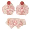 Conjunto de faixas de cabelo para bebê, adereços de cabeça para mesversário de recém-nascido, laço de renda, festa de primeiro aniversário do bebê, caixa de presente de acessório de cabelo de Ano Novo