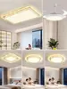 Luz principal da sala de estar com um toque de luxo leve, luminária de teto LED simples e moderna para o hall, luminárias para toda a casa de Guangdong Zhongshan