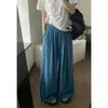 Tiro de verdade! 2026 Novo Estilo Calça Cropped de Algodão e Linho Respirável com Cintura Elástica Preguiçosa de Corte Solto com Pernas Largas Calça Casual Versátil para Mulheres