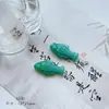 Pájaro Azul Retro Cruz de Vidrio Checo Flor Cabeza de Gato Accesorios de Material para Joyería Hecha a Mano DIY