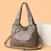 Bolso tote nuevo de gran capacidad para comercio exterior transfronterizo, bolso práctico vintage con múltiples compartimentos para el día a día, bolso de hombro y cruzado al por mayor