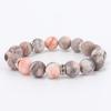 Explotaciones transfronterizas 8MM polvo de zebra polvo de diamante de cebra punto piedra mate pulsera de cuentas alto sentido nuevo ágata Amazon