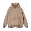 Sudadera con capucha Ins Workwear Americano Estampado Logo Felpa Pesada 420g Lavado Pesado Batik Desgastado Personalizada
