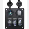 Suministro Listo 3.1A Doble USB Impermeable Aluminio Yate Marino RV Bus Enchufe de Alimentación Panel Basculante
