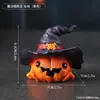 Chapéu Mágico de Halloween Transfronteiriço Enfeites de Cabeça de Abóbora Micro Paisagem Artesanato de Resina Decorações de Festa de Fantasma de Abóbora