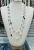 Colección Larga de Collares Superpuestos de Perlas Swarovski para Mujer, Estilo Lujo Ligero, Cadena Versátil para Suéter con un Toque de Alta Gama, Venta al por Mayor Otoño e Invierno