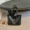 2026 Nova Bolsa Tote de Moda Estilo Coreano Nicho Retrô Grande Capacidade Versátil para o Dia a Dia Bolsa de Ombro Transversal