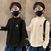 Y2556 # Roupa Íntima Grossa para Meninos Outono e Inverno 2025 Nova Roupa Infantil Gola Meia Alta Térmica de Inverno Camada Base.