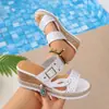 Transfronterizos Europeos y Americanos S2026En Boca de Pez Wlasize Zapatos Europeos y Americanos Sandalias de Cuña de Moda Ergomlss Venta al por Mayor Talla Grande