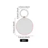 Llavero Recubierto de Acrílico en Blanco para Transferencia de Calor Consumibles Souvenir DIY Colgante de Metal Colgante de Sublimación