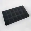 *Caja de joyería forro esponja almohadilla caja de pendientes joya de mano caja de almacenamiento de joyas interior de cajón rejilla de terciopelo