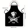 Amazon Venta Caliente E-commerce Transfronterizo Venta Caliente Impermeable Antiincrustante Estampado Delantal de Barbacoa para Hombre de Una Pieza con Estampado de Logo