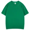 Camiseta Pesada de Algodón Puro Transfronteriza 230g Algodón de Xinjiang Camiseta Pesada de Cuello Redondo Transparente No Algodón Puro Pesado Camiseta Básica de Manga Corta