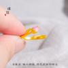Anillo de la felicidad de oro de arena de Vietnam de larga duración y que no se decolora, anillo abierto ajustable, tulipán con perla incrustada, para mujeres