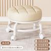 Taburete pequeño universal con ruedas, polea, taburete bajo, silla móvil giratoria, banco pequeño para el hogar, taburete redondo para habitación de alquiler
