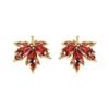 Pendientes Suaves de Hoja de Arce de Invierno para Mujer 2026 Nuevo Estilo Pendientes de Moda Lujo Ligero Pendientes Elegantes de Gama Alta Pequeños y Exquisitos