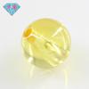 Huagang Gem Perla Redonda de Agujero Completo Zircón de Color Perla Ligera Piedra Desnuda Multicolor Esfera Perforada Gema Artificial CZ con Agujeros