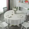 Mantel redondo grande para mesa de restaurante, mantel redondo de PVC de plástico para hotel, mantel redondo para comedor, impermeable, a prueba de aceite, lavable