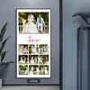 Enquadramento de foto de casamento montado na parede moldura de foto borda estreita personalizado estúdio cabeceira foto de casamento retrato de família crianças 3648