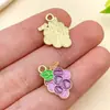Mezcla de 30 Modelos de Frutas Simuladas en Miniatura con Goteo de Aceite, Sandía, Lichi, Mango, Uva, Plátano y Otros Accesorios de Joyería con Colgantes de Aleación