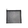 Bolsa de malla de nailon transfronteriza para almacenamiento de artículos de tocador, bolsa de almacenamiento para esponjas de maquillaje, estuche transparente portátil para papelería y lápices de viaje