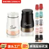 Suministro Transfronterizo de Botellas de Vidrio con Acero Inoxidable para Condimentos, Botellas Domésticas de Control Cuantitativo para Especias, Frascos de Vidrio con Acero Inoxidable para Sal y Pimienta de Cocina