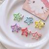 Horquilla Sanliou original con forma de estrella de cinco puntas y lunares, clip BB, linda horquilla de estrella, clip lateral para niña con cabello roto, accesorios para el cabello