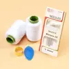 Set de Agujas de Coser y Hilo para el Hogar, Caja de Agujas de Coser y Hilo, Hilo de Coser, Hilo de Coser Hecho a Mano, Hilo Negro, Hilo Blanco