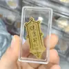 Adesivo de Telefone de Ouro Puro 999 para Riqueza Instantânea, com Adesivo Traseiro, Adesivo de Ouro 2mg, Presente Promocional para Lojas de Ouro em Transmissão ao Vivo