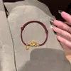 Pulseira Trançada de Moedas Pônei Popular do Livro Vermelho Pequeno, Pulseira do Ano do Cavalo do Zodíaco, Pulseira Versátil, Peça Única Dropshipping